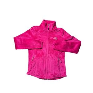 The North Face Osito Womens S Hot Pink Full Zip Pocket Fleece Outdoor Jacket